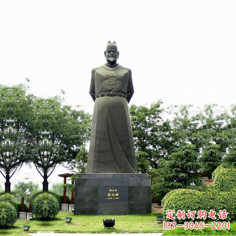 甘肃“洪武之治”明太祖石雕塑像