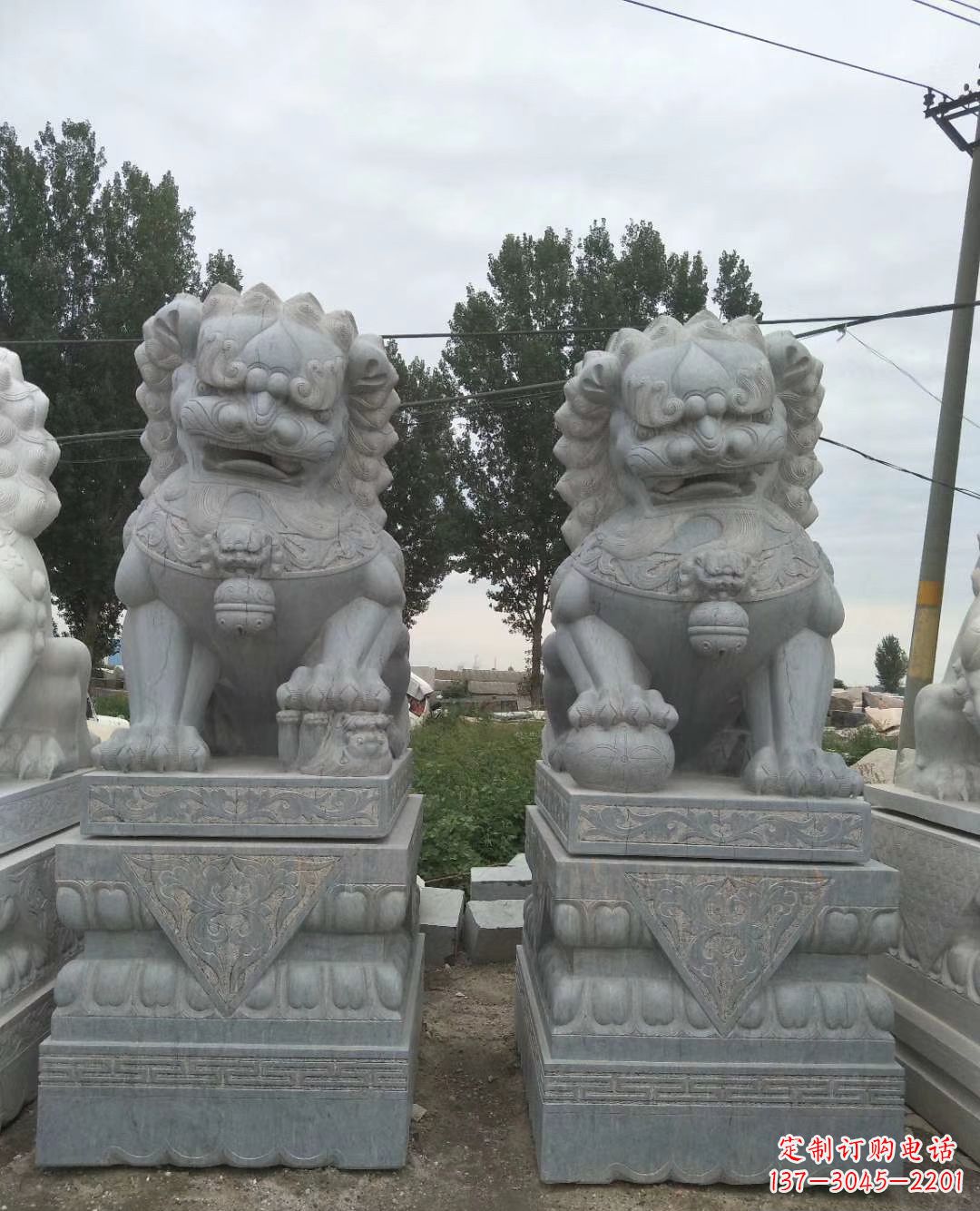 甘肃青石狮子象征力量的传统精灵