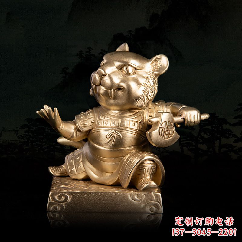 甘肃精美铜雕动物摆件
