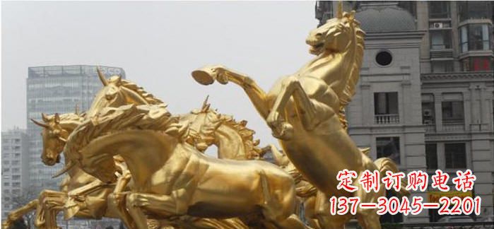 甘肃腾驰而去,竞技飞扬——“飞马腾跃”铜雕马群
