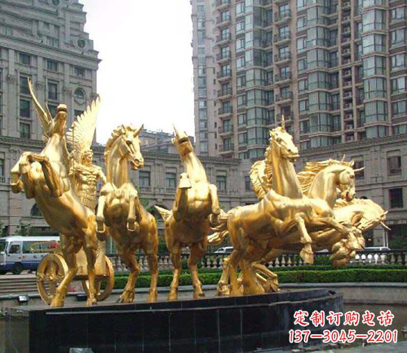 甘肃八马群阿波罗铜雕