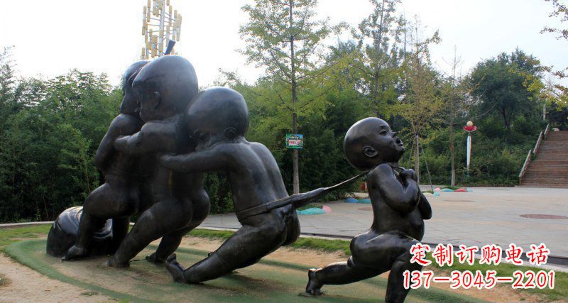 甘肃萝卜街头铜雕的精美景观
