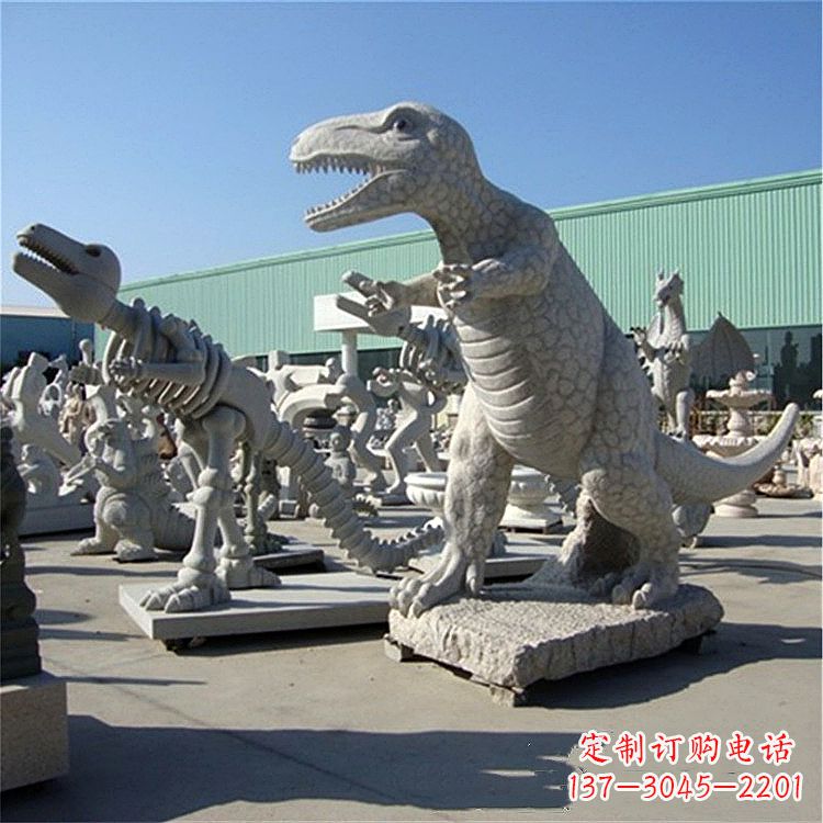 甘肃霸王龙石雕塑
