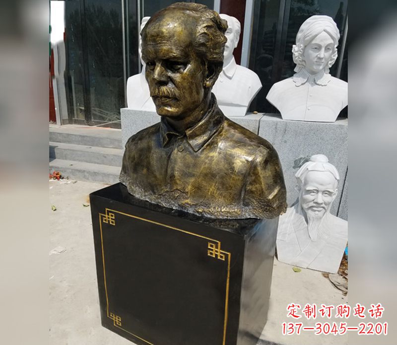 甘肃白求恩胸像荣耀中国历史精神