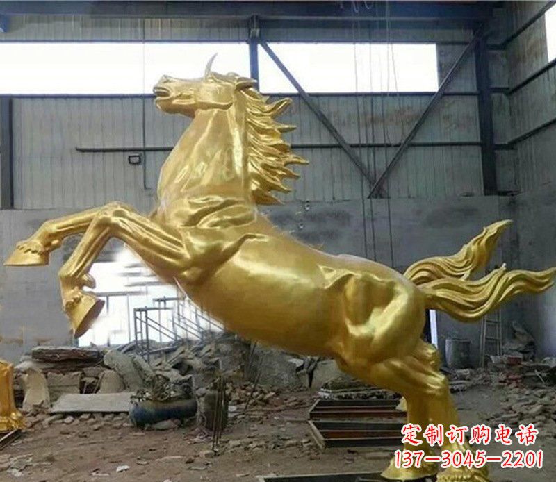 甘肃精致马铜雕塑