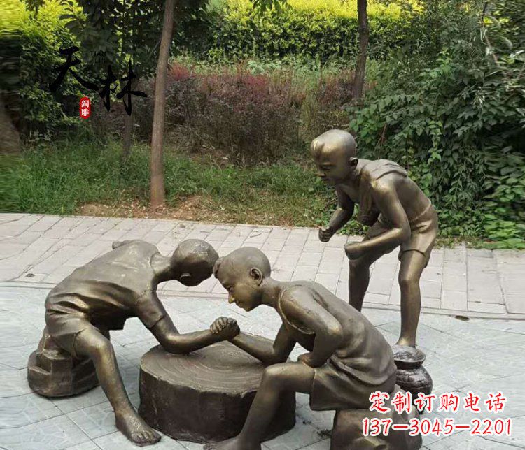 甘肃儿童公园铜雕