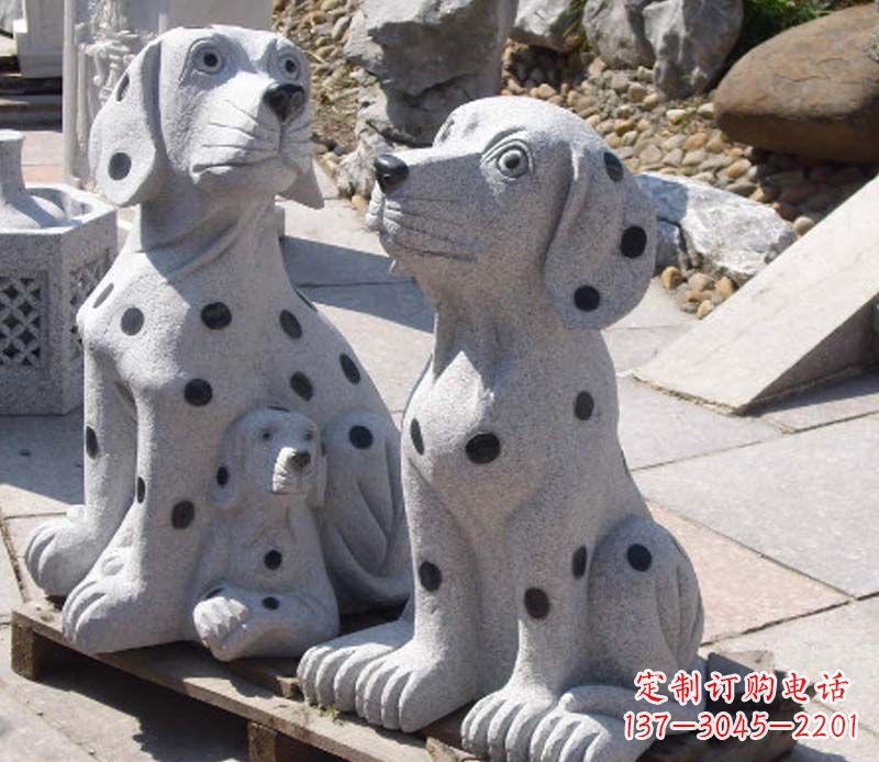 甘肃新精美狗石雕