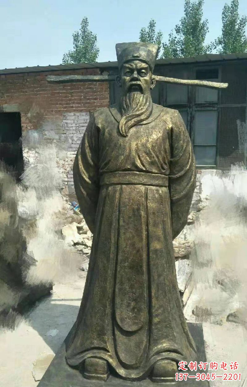 甘肃包拯铜雕传承北宋历史精髓