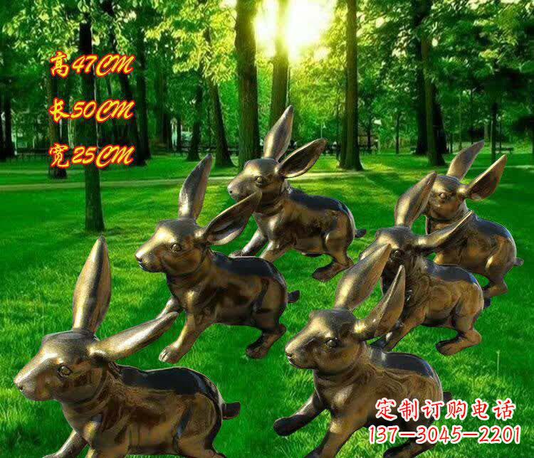 甘肃兔子雕塑——激情活力的象征