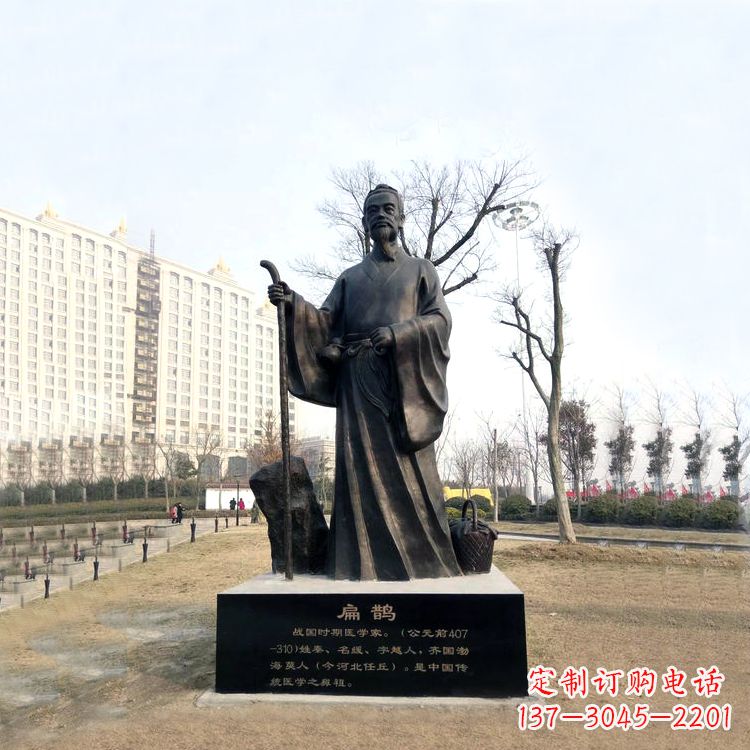 甘肃扁鹊雕塑记录历史的精神符号