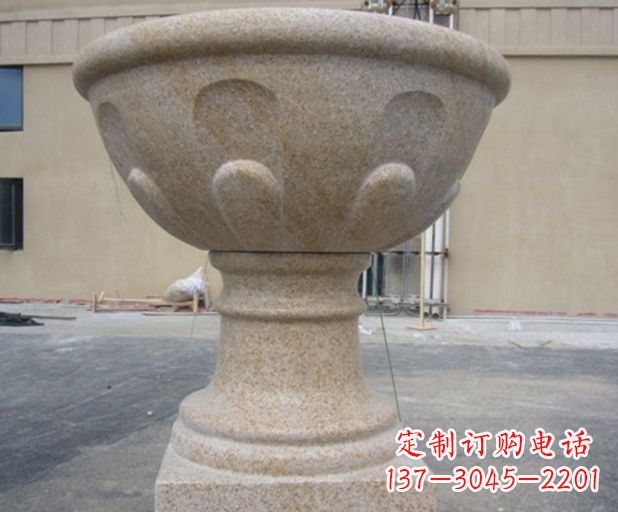 甘肃别墅景观花盆石雕
