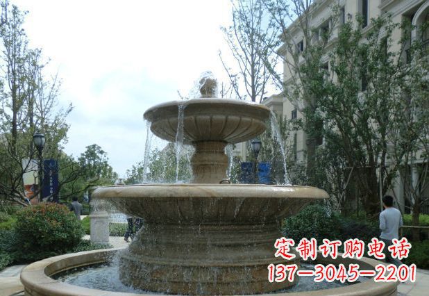 甘肃精致喷泉,完美衬托您的别墅景观