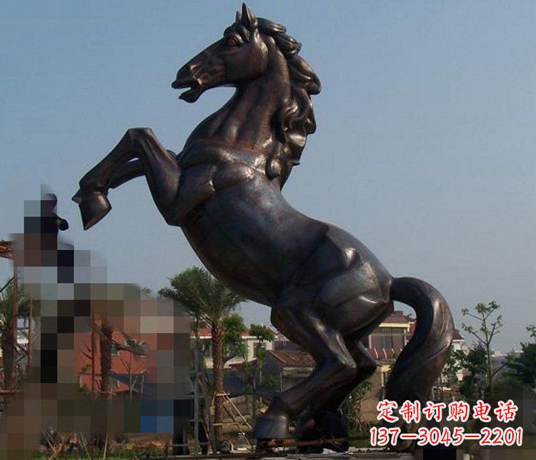 甘肃别墅景观动物马铜雕塑