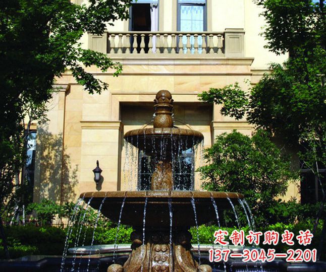 甘肃多层喷泉石雕——景观装饰的精美绝伦