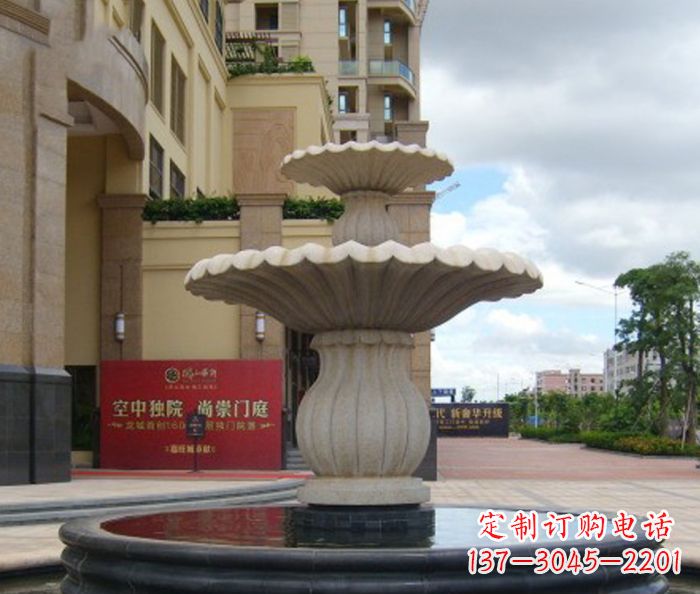 甘肃喷泉石雕精美的欧式园林装饰