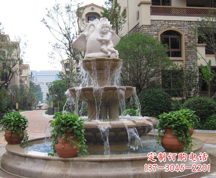 甘肃天使之泉——别墅景观石雕