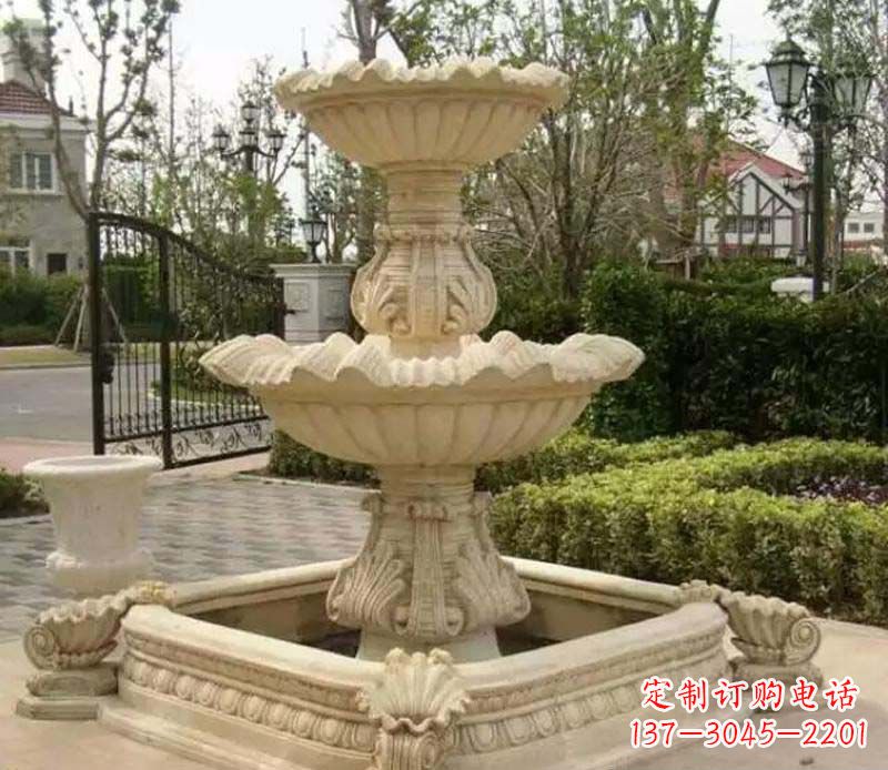 甘肃优雅精致的喷泉石雕