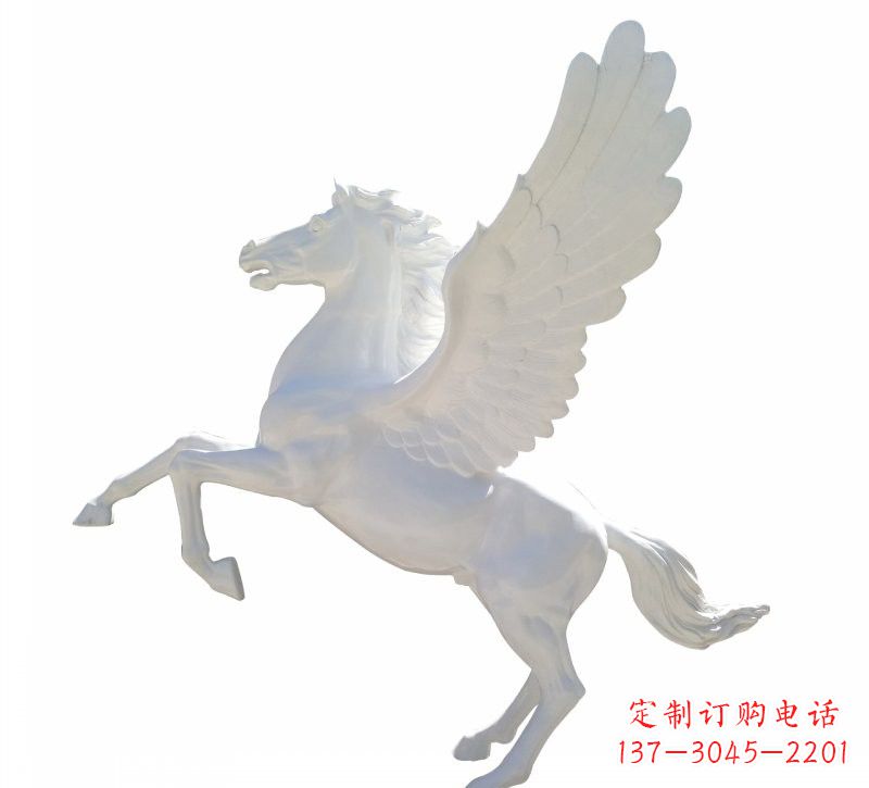 甘肃新款玻璃钢飞马摆件