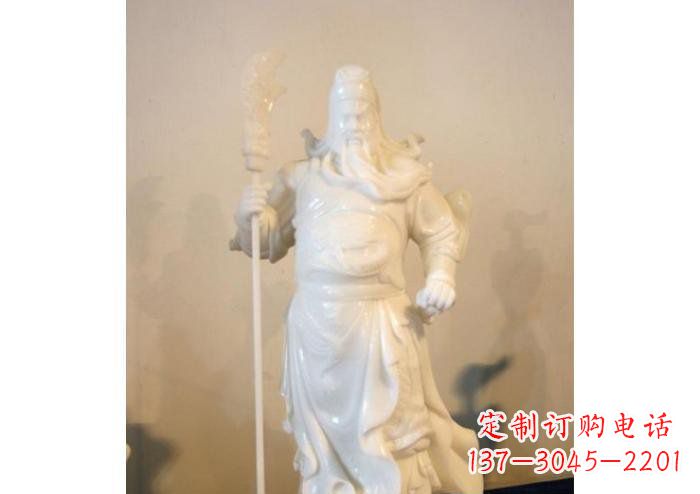 甘肃关公雕塑玻璃钢制作的精美杰作