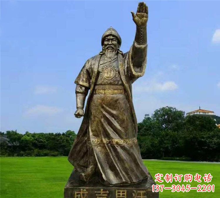 甘肃玻璃钢成吉思汗雕塑