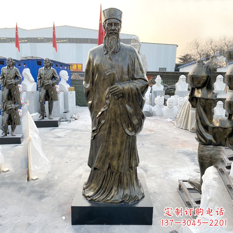 甘肃苏东坡玻璃钢仿铜雕塑