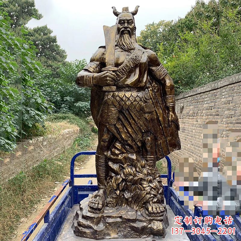 甘肃炎帝神农氏玻璃钢雕塑一种新的艺术形式