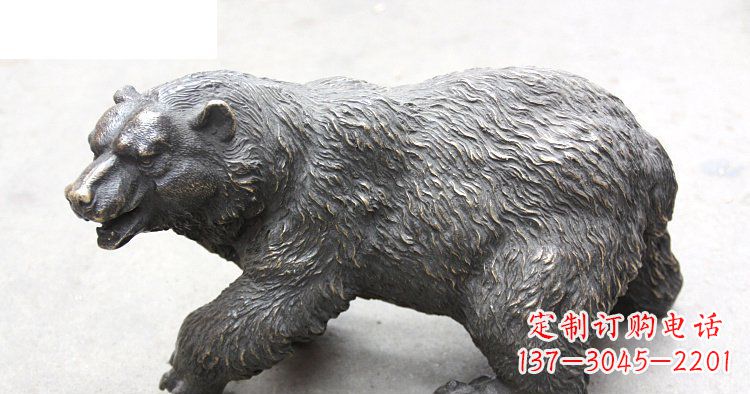甘肃以玻璃钢制作的北极熊雕塑