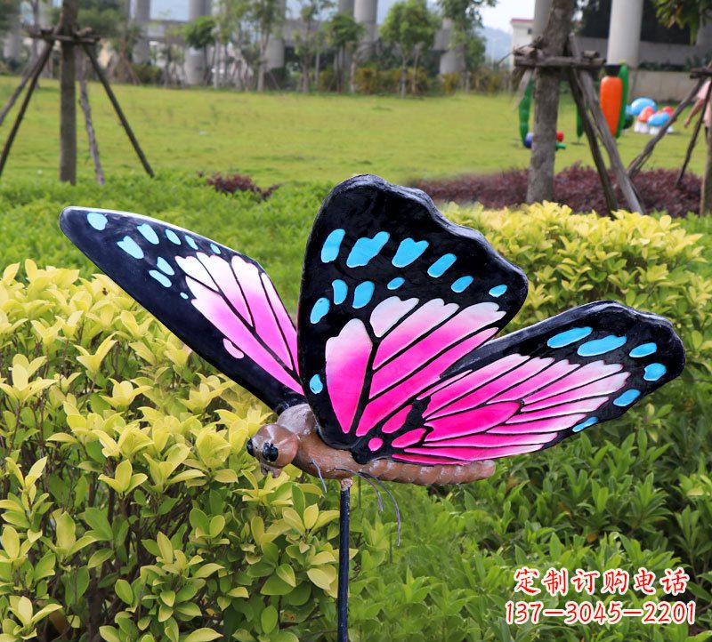 甘肃玻璃钢蝴蝶雕塑