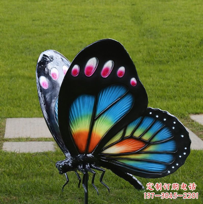 甘肃玻璃钢制作的蝴蝶雕塑