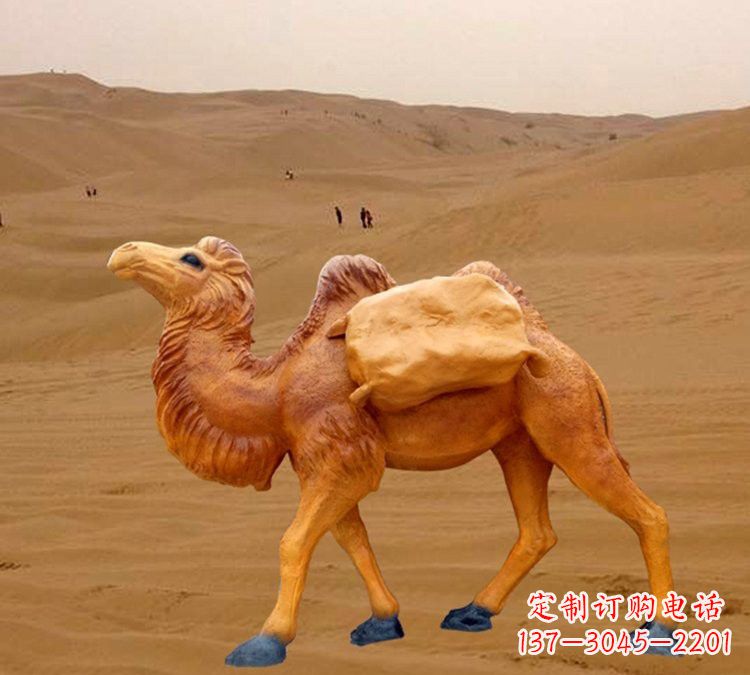 甘肃玻璃钢骆驼雕塑