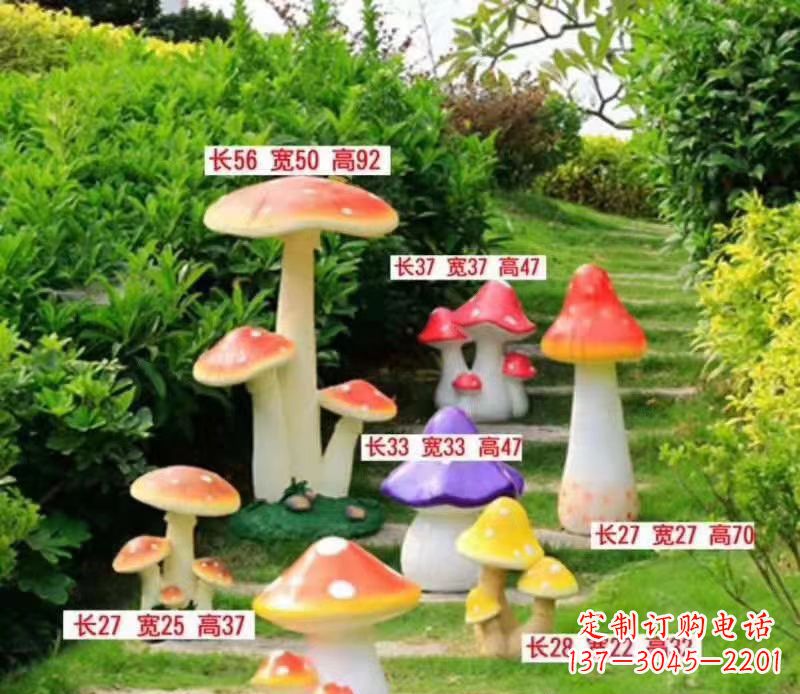 甘肃玻璃钢蘑菇雕塑——描绘美丽景色