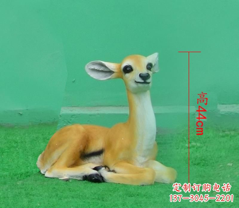 甘肃玻璃钢制作的羚羊雕塑