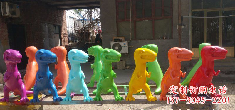 甘肃玻璃钢制作的恐龙雕塑精美而又耐久