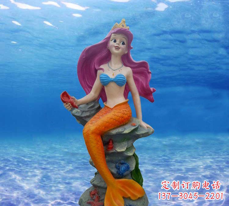 甘肃玻璃钢雕刻的美人鱼