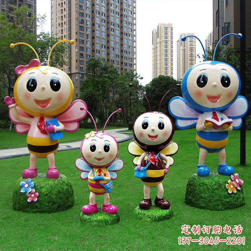 甘肃玻璃钢制蜜蜂雕塑让你的家园拥有自然之美