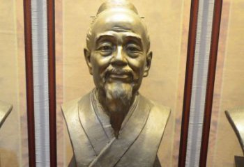 甘肃扁鹊医学家铜雕