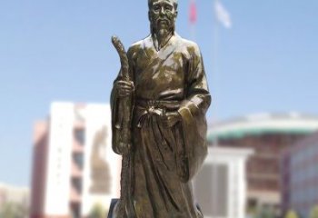 甘肃玻璃钢仿铜扁鹊雕塑