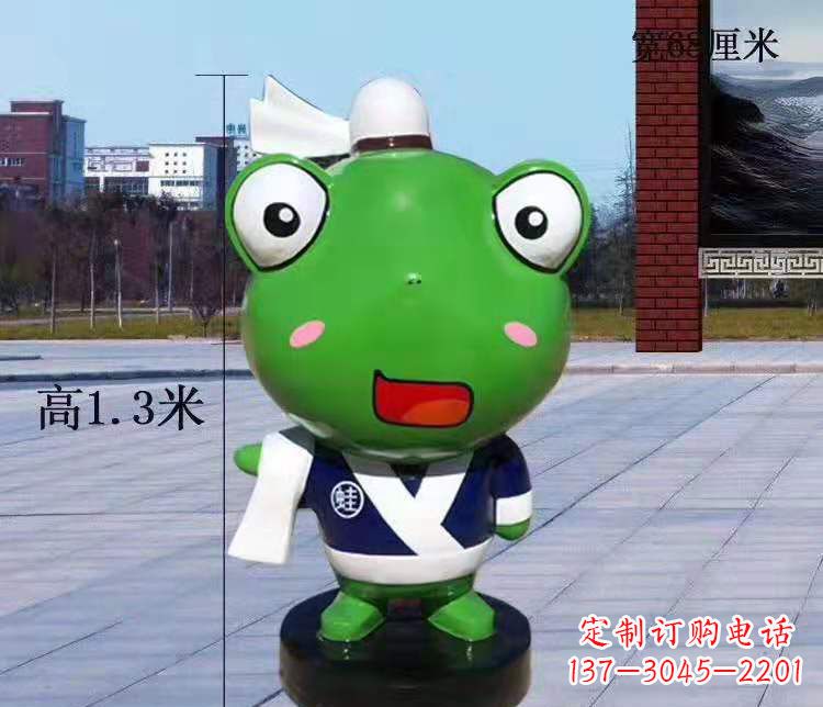 甘肃玻璃钢卡通小青蛙——景观雕塑的新灵感