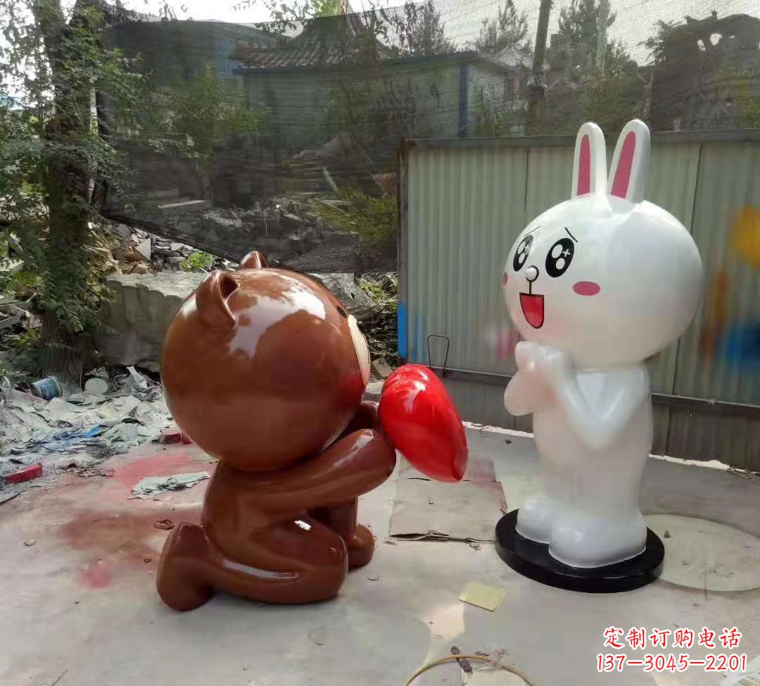 甘肃玻璃钢卡通熊猫雕塑精美的动物雕塑