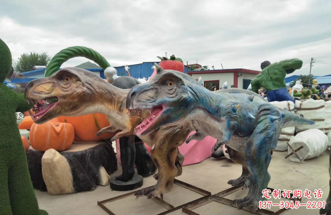 甘肃恐龙雕塑玻璃钢的艺术精品