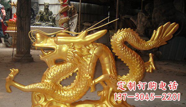 甘肃玻璃钢龙仿铜动物雕塑艺术与美的完美结合