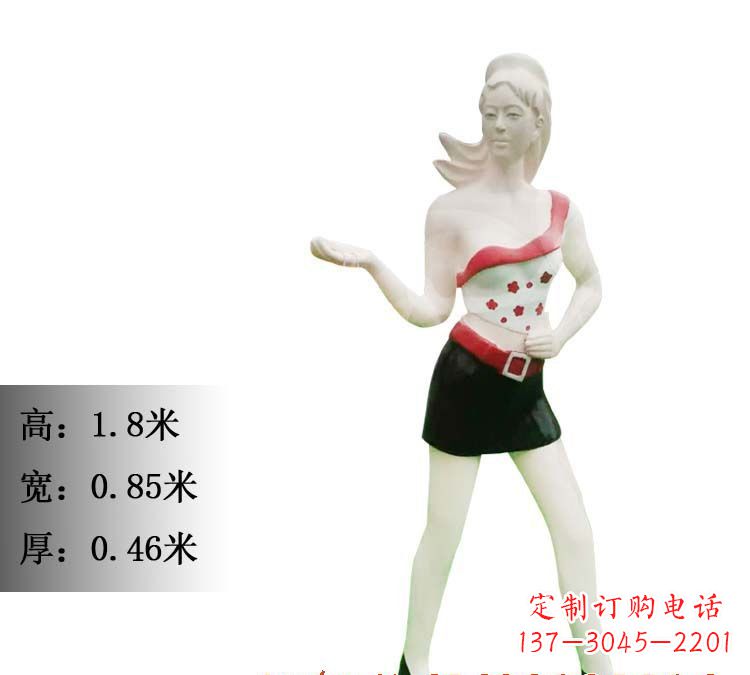 甘肃玻璃钢美女雕塑精致细腻的艺术精品