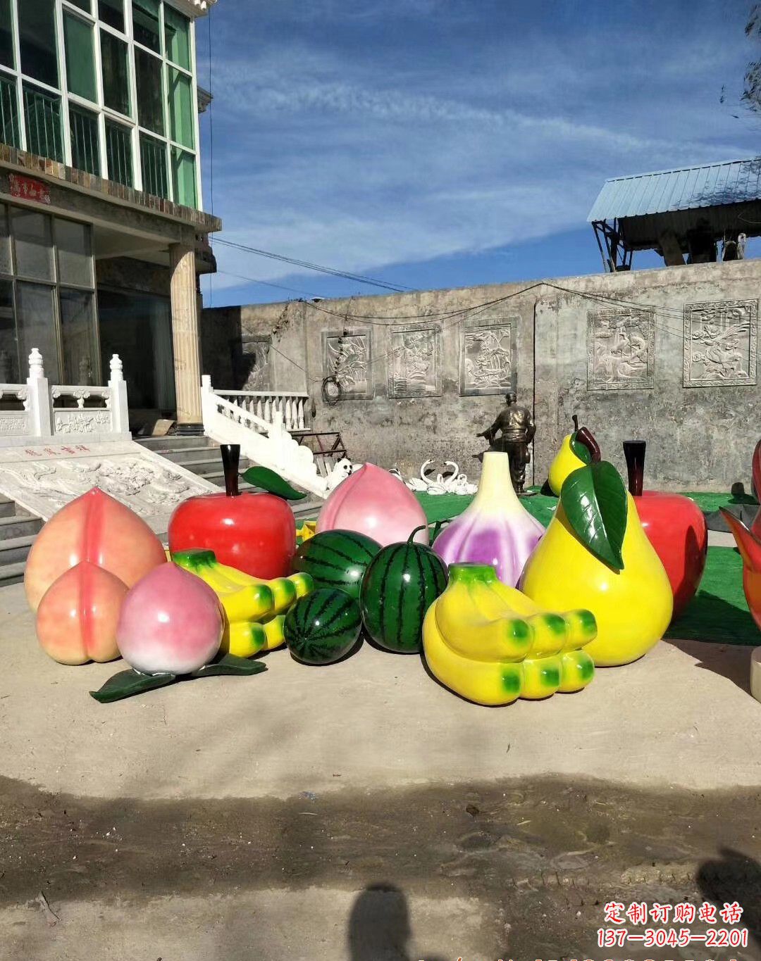 甘肃玻璃钢水果雕塑一种别致的艺术