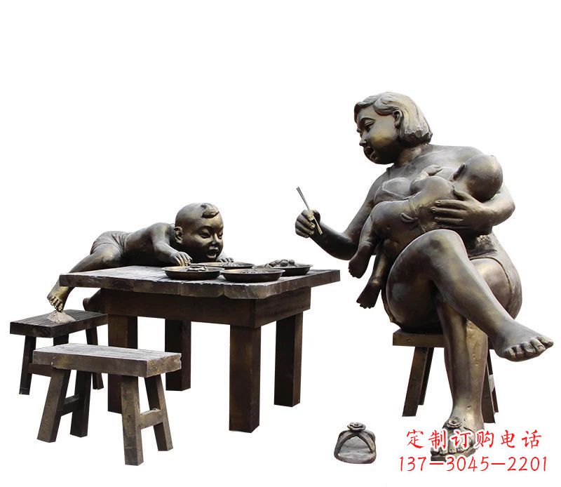 甘肃母爱雕塑儿童公园中的精美雕塑