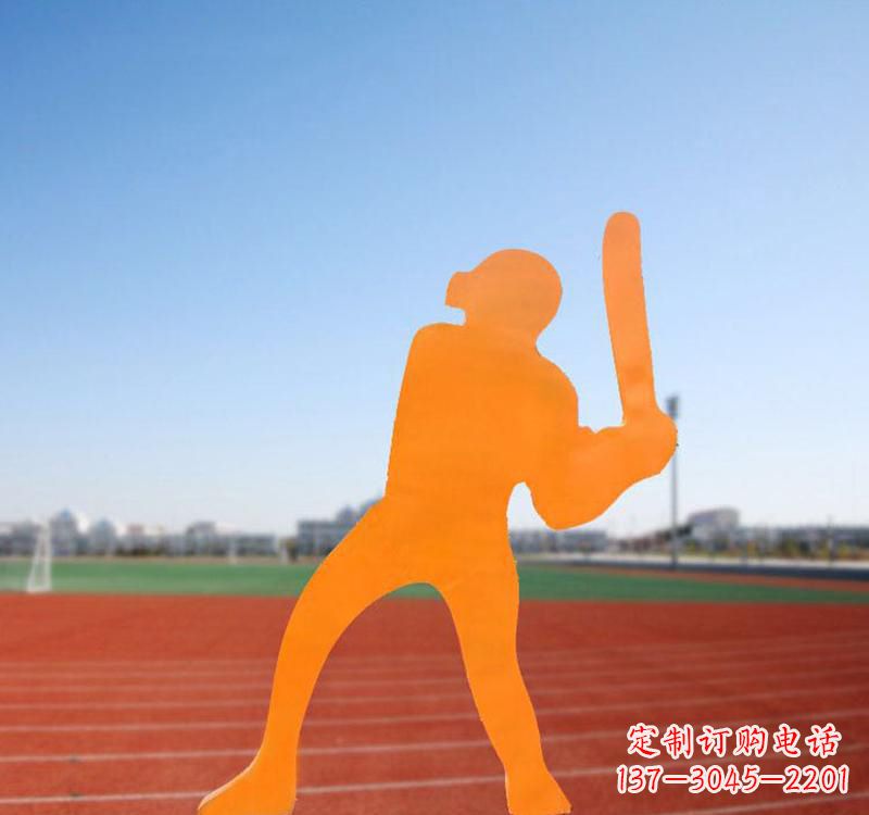 甘肃棒球运动人物雕塑传承棒球精神