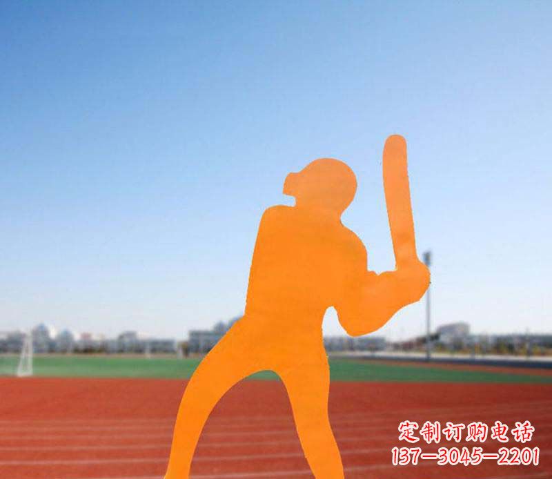 甘肃不锈钢棒球雕塑精美的艺术品