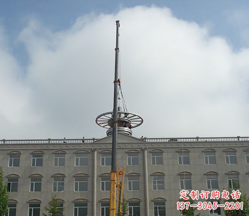 甘肃不锈钢避雷针雕塑——安全保护灵感之源