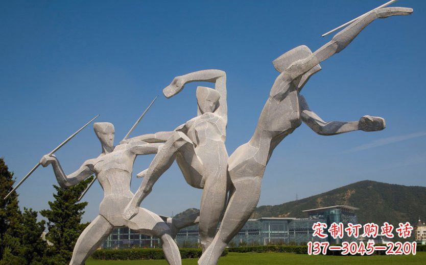 甘肃不锈钢标枪雕塑一种新型的艺术形式