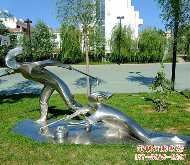 甘肃不锈钢冰壶雕塑艺术与实用的完美结合