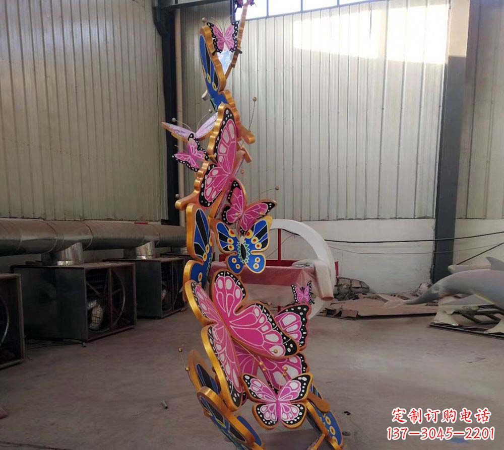 甘肃精致绚丽的不锈钢蝴蝶雕塑